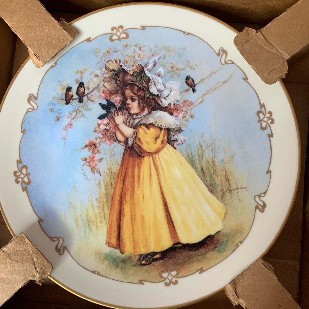 vintage 1989Hamilton Collection collectible plate The Little Captive NWT NIB